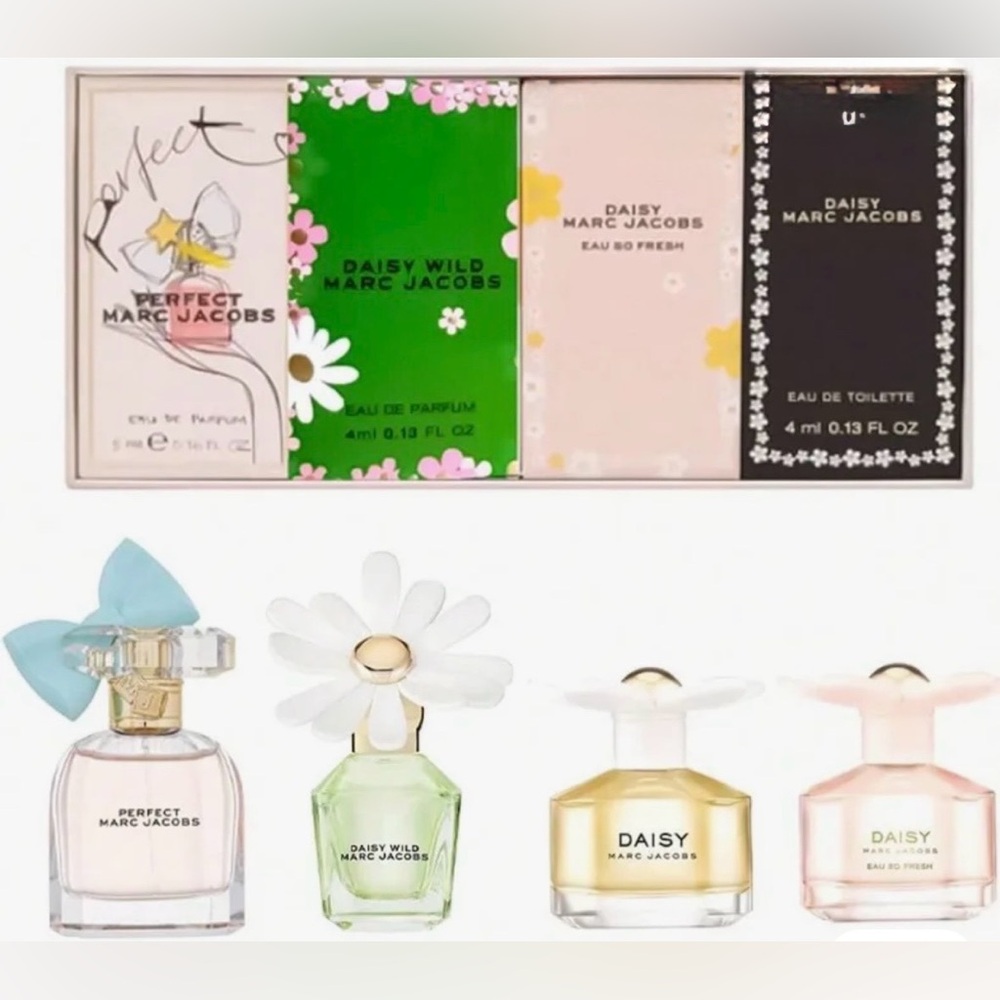 Marc Jacobs Daisy Perfume Collection - New and Sealed (4 X 4 ml)